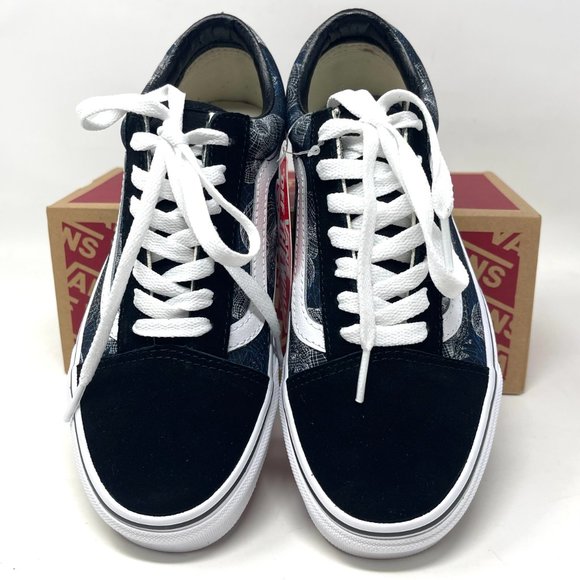 Vans Old Skool Black Skull Skateboarding Men's Size Canvas Suede VN0A3WKT9IB - Picture 5 of 11